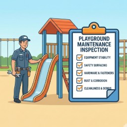 Playground maintenance inspection